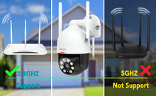 Load image into Gallery viewer, WiFi Outdoor Security Cameras Pan-Tilt 360° View, 1080P Dome Surveillance Cameras
