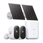 2K Solar Security Camera System Wireless Outdoor with Homebase